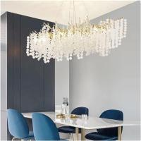 Plafond de salon de luxe moderne Crystal Entrée Chandelier d'éclairage Décoration de la maison