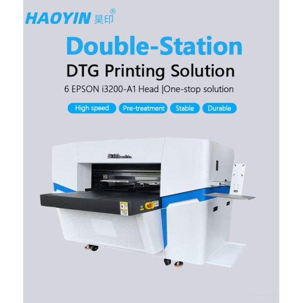 Pre spray system DTG machine eliminates white ink bleeding on t shirts