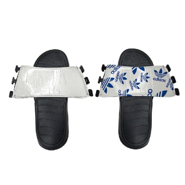 Blank Sublimation PVC Slippers With Printable Leather Part For DIY Customized Photo Printing