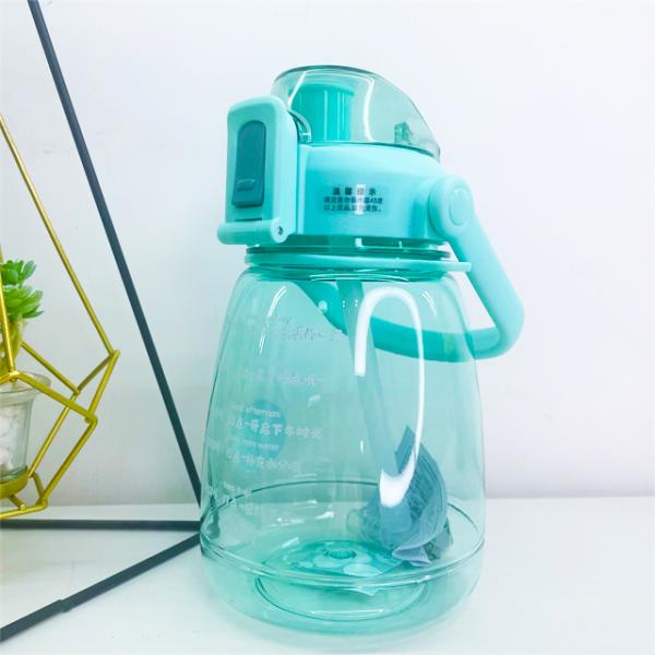 High Appearance Level Large Capacity Plastic Red Sippy Cup Water Bottle for Students