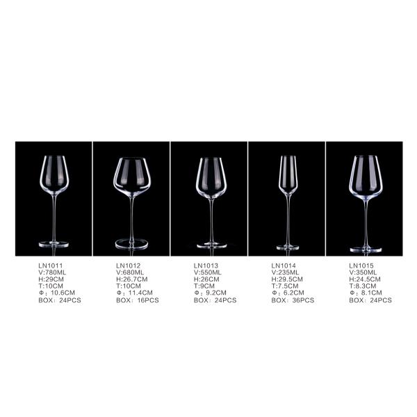 680ml Lead Free Hand Blown Crystal Wine Glasses