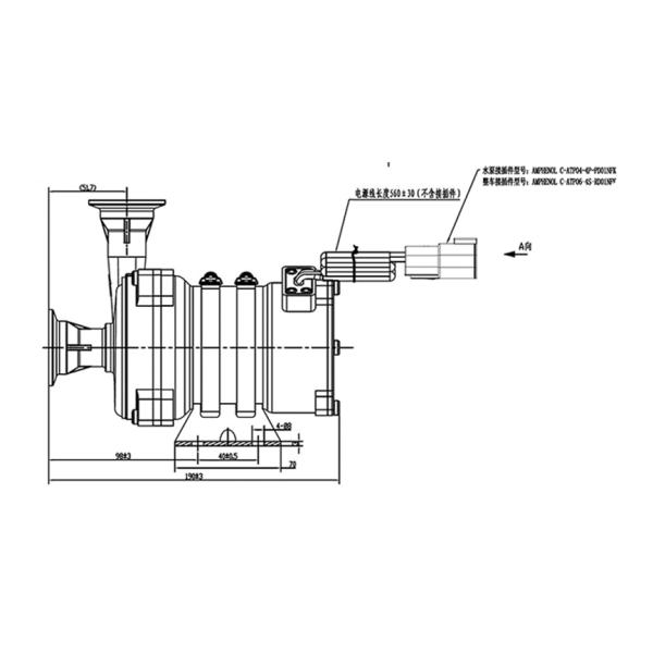 24VDC охлаждающий насос Специализируется для погруженной охлаждающей системы центра обработки данных и хранения энергии