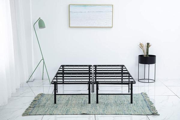 Folded Heavy Duty Full Size Double Folding Metal Mesh Frame Bed for Family or Hotel