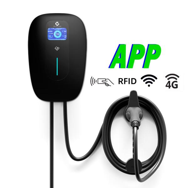 White 60HZ Outdoor Home EV Charger OCPP1.6 Json 11KW 3 Phase Portable EV Charger