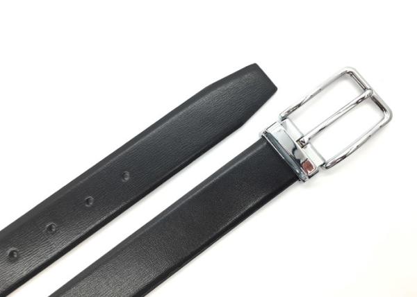 Business Pin Buckle Black 3.5cm Men Leather Dress Belt