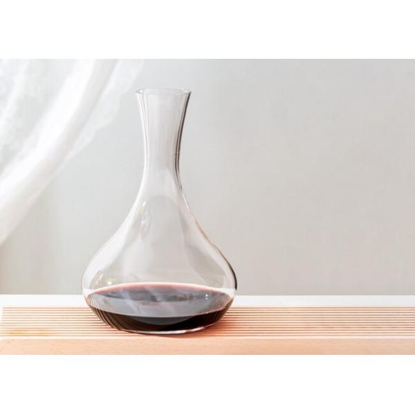 Modern Clear Glass Crystal Wine Decanter 1700ml 60oz Lead Free Mouth Blown