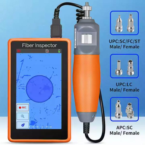 5-inch HD Touch Screen Monitor Inspection Fiber Optic Probe for Telecom Network SC Connector Type