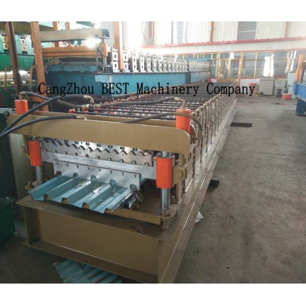 Popular Roofing Sheet Roll Forming Machine 350H Steel 2 Years Warranty