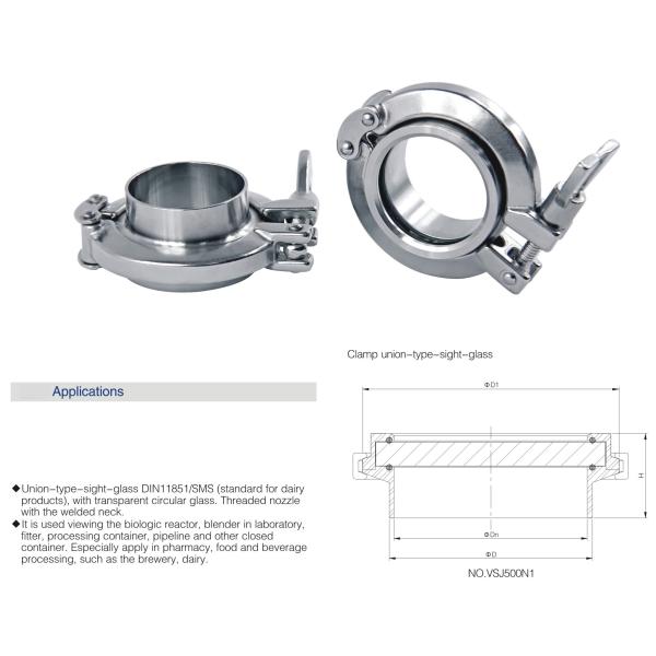 3 до 6 медленно двигают ранг стекла визирования нержавеющей стали 304 316L санитарная