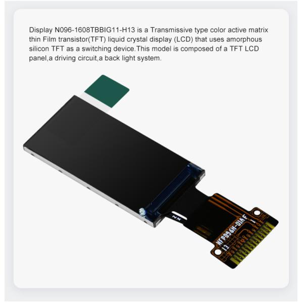 Polcd черный Tft дисплей 0,96 St7735S 80x160 Spi сенсорный экран 400 нит