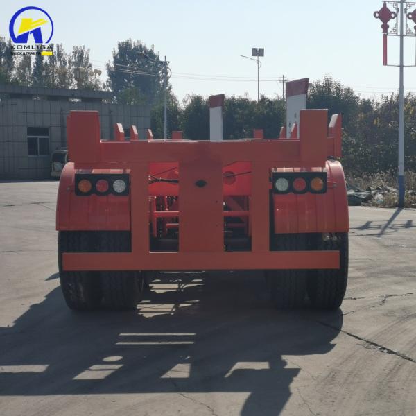 Tri-Axle 13t/16t Semi Trailer for Truck Tractor Skeletal Ship Container