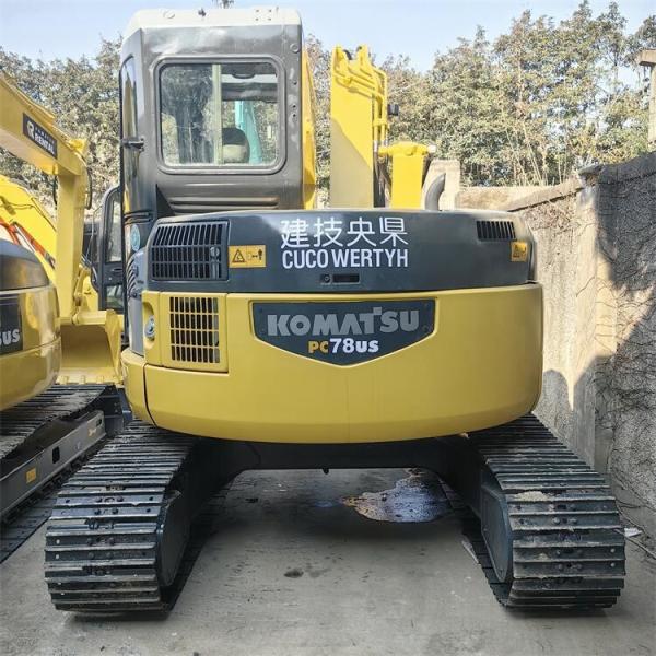 Mini Komatsu PC78 Crawler Excavator 7 Ton Used in Japan with Original Hydraulic Valve