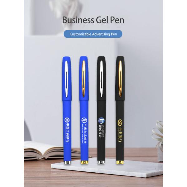 Bureau Entreprise Grosse capacité Remplissage stylo Gel Papeterie stylo de signature avec logo
