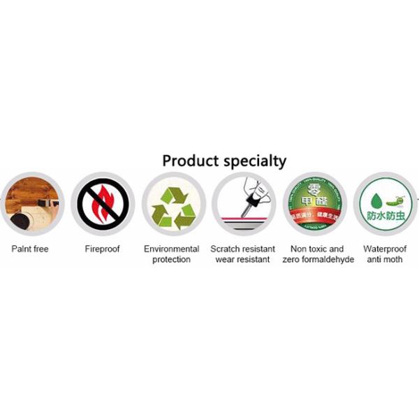 Waterproof / Fireproof Vinyl PVC Membrane Foil For Door , ROHS Certification