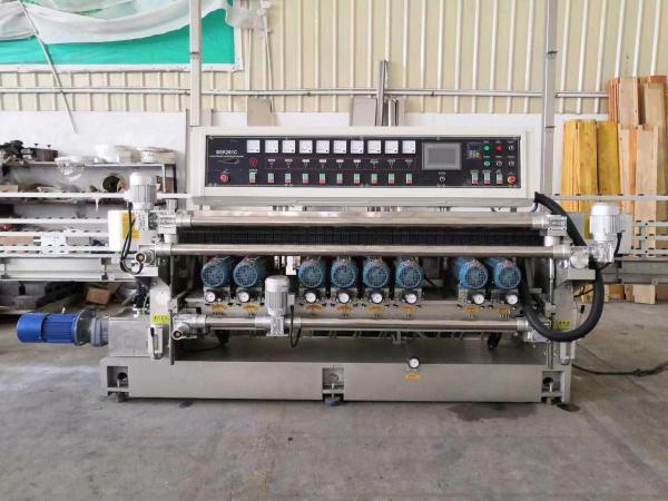 12 Espinha de vidro vertical linha reta máquina de beveling velocidade de trabalho 0,6-6,0m/min