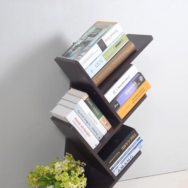 Полностью демонтированный Bookcase трапецоидальной древесины 32.68inch 7.5kg угловой