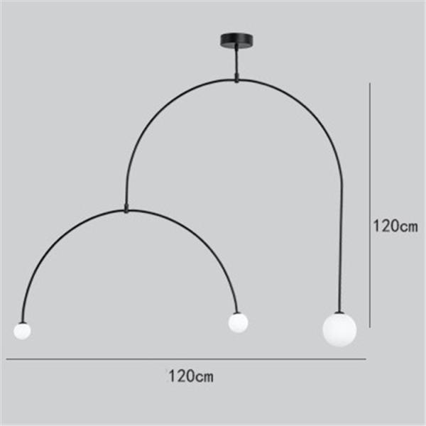 Art Chandelier Designer Iron Balance Chandelier Scandinavian Mobile Chandelier Lighting(WH-MI-166)