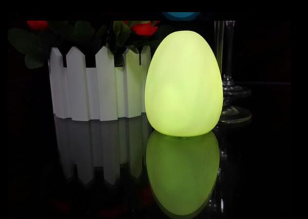 Soft PVC Led Novelty Night Light Egg Shaped Light With 3*LR44 Battery