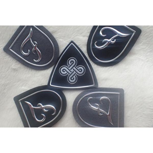 Кожа изготовленной на заказ передачи тепла выбитая латает логотип 3Д на замше, ярлыках одежд ТПУ