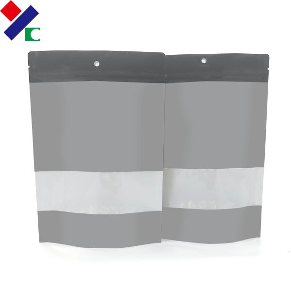 Do zíper de petisco de alimento levantar-se sacos superiores de Mylar com janela clara