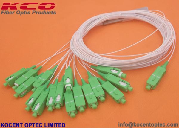 Blockless Type Optic Fiber PLC Splitter 1x16 1*16 High Strength With SC/APC Adapter