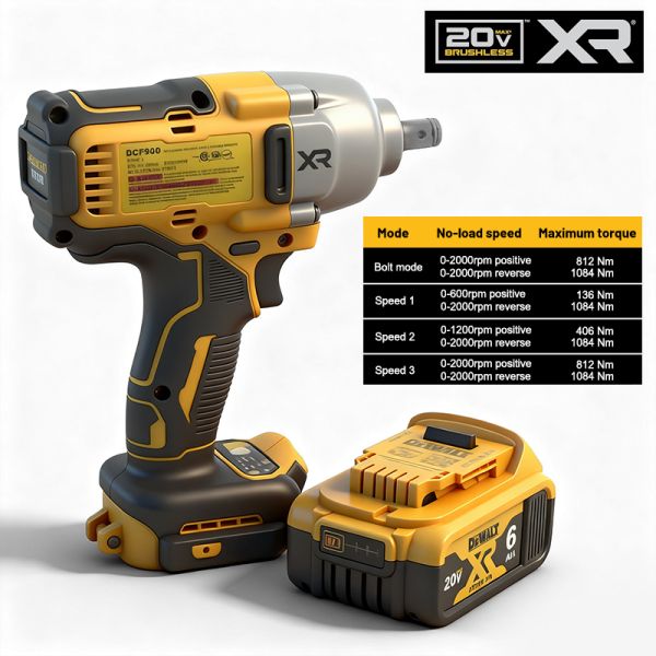 1300N.M Electric Impact Wrench DEWALT DCF900 20V DIY Professional