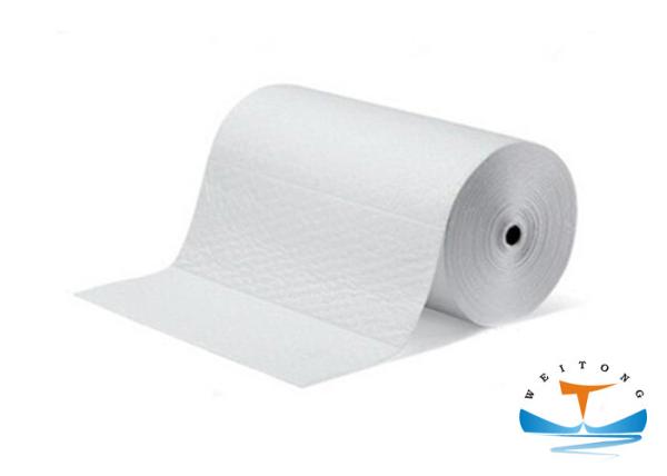 100 Polypropylene Industrial Oil Absorbent Rolls For Cleaning Up Petroleum Spills