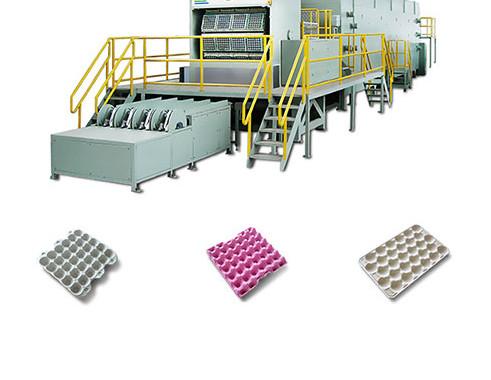 3 Mould Automatic Egg Carton Machine 1000pcs/H