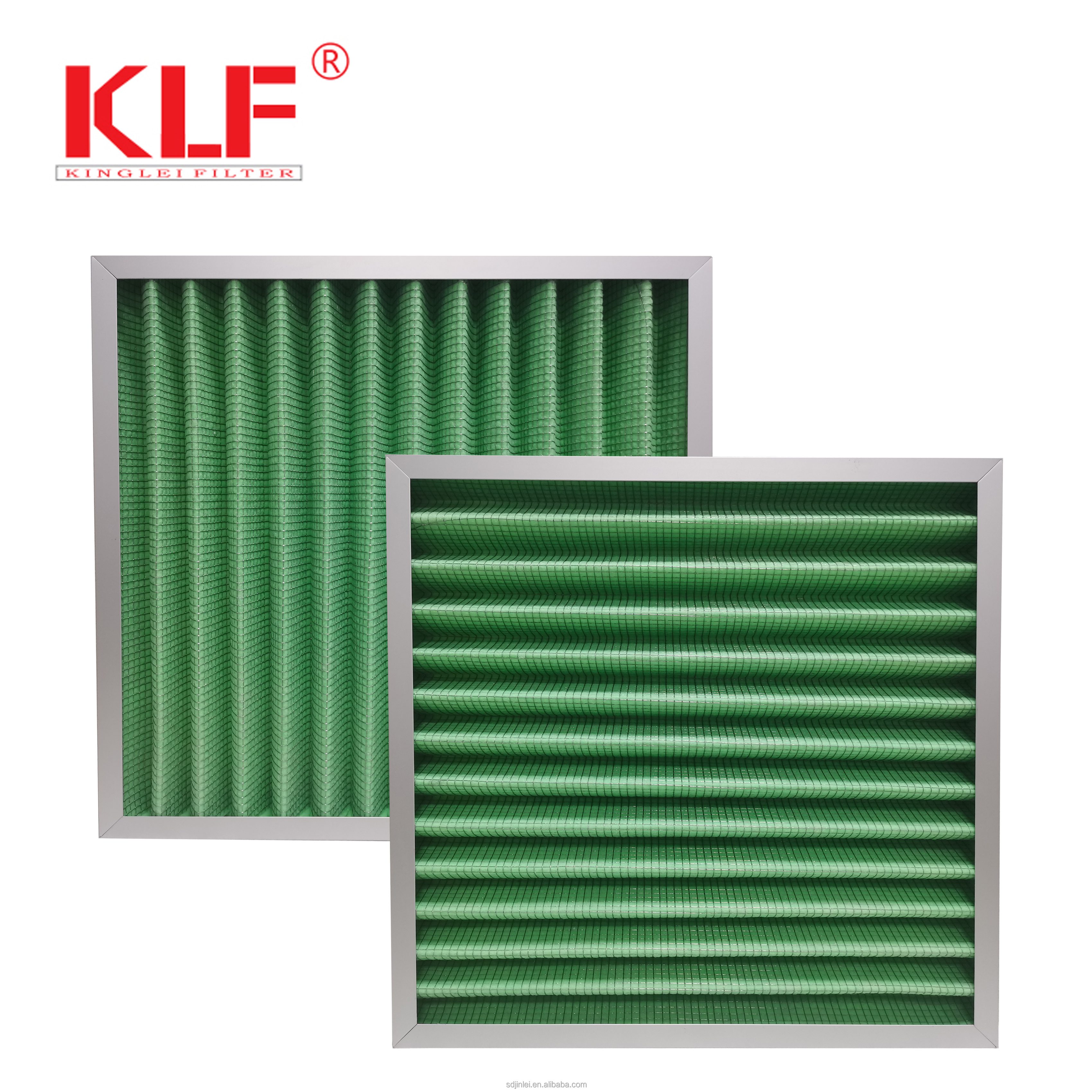 Industrial G4 Efficiency Pleated Air Filter with Aluminum Frame for HVAC Systems in Customizable Sizes