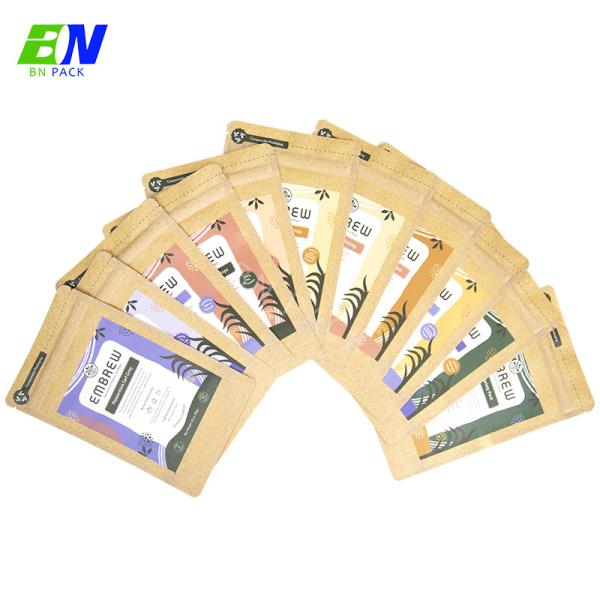 100% Biodegradable Compostable Mailing Bag Logo Custom Tea Packaging Bag