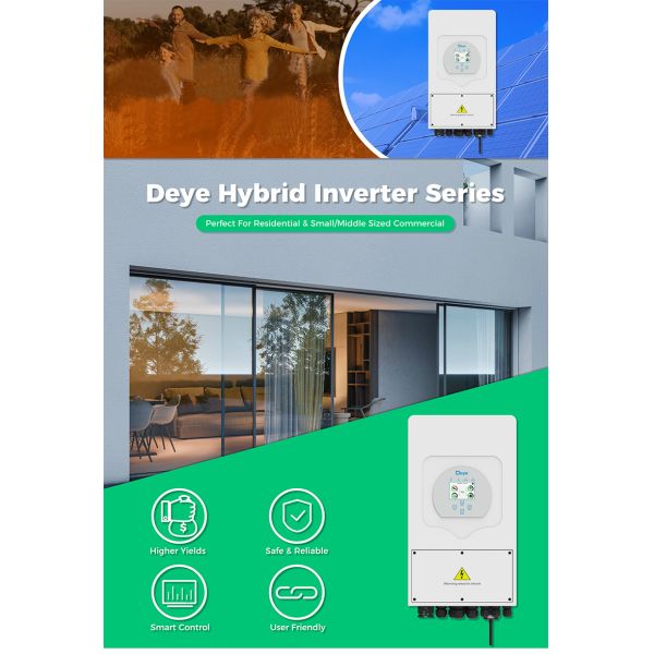 IN STOCK Smart Solar Charger Converter Single Phase Three Phase 5KW Power Inverter Deye 5KW Hybrid Inverter