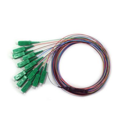 Trança do único modo 0.9mm da fibra do SC APC 12 do cabo de remendo da fita de ISO9001 G657A2