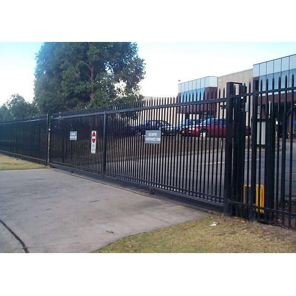 72'' Powder Coated Wrought Iron Fence Low Maintenance With Strong Plasticity