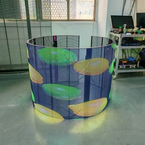 Écran de grille LED personnalisable haute définition pour la publicité intérieure et extérieure, étanche, économe en énergie, lumières ponctuelles PC