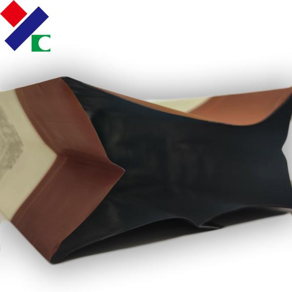Штейновые 250G стоят вверх по мешку, плоским нижним сумкам кофе молнии Biodegradable с клапаном