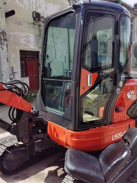 5000KG Peso de operação Kubota KX U55-4 Mini Excavadora com cilindro hidráulico original