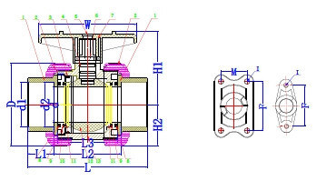 Форма соединения клея Чёрный пластик PVDF True Union Ball Valve для розетки/проводного типа