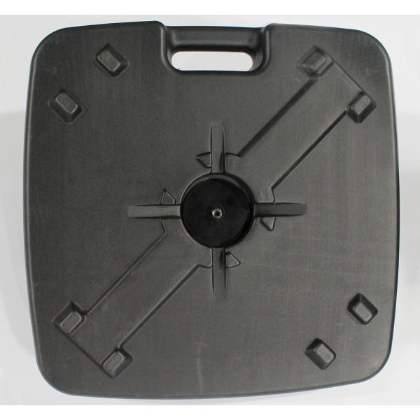 Exhibition Durable Black Flag Water Base , Plastic Outdoor Flag Pole Base