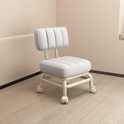 Home Soft Padded Short Stool With Backrest  Load Bearing Capacity Of 100kg