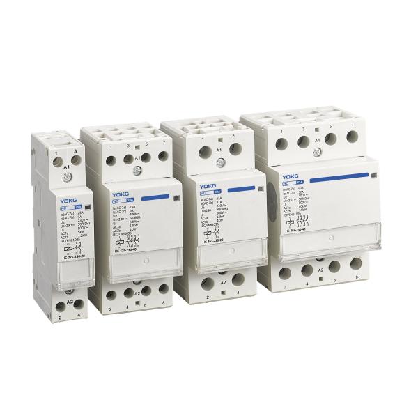 63A Rated Current Silver Point AC Contactor With 4KV Rated Impulse Withstand Voltage