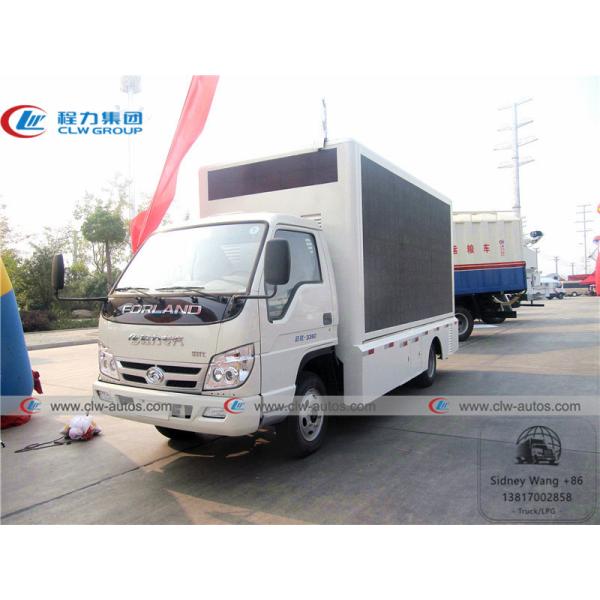Camion de panneau d'affichage de LHD Foton Forland 4x2 LED avec l'affiche de rouleau