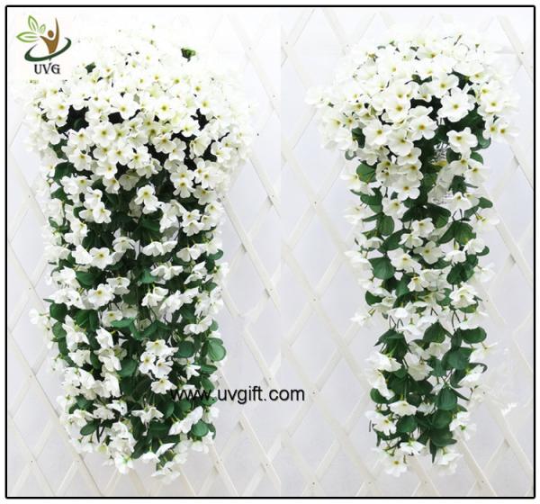 UVG artificial flowers wholesale hanging silk violet wreath for wedding flower arrangements WIS017