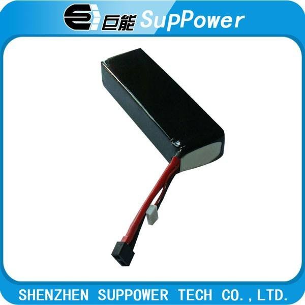 7.4V 12Ah Lithium Polymer Battery Pack with 2000 Cycle Life and PVC Encased for Solar Storage and Fishing Boats