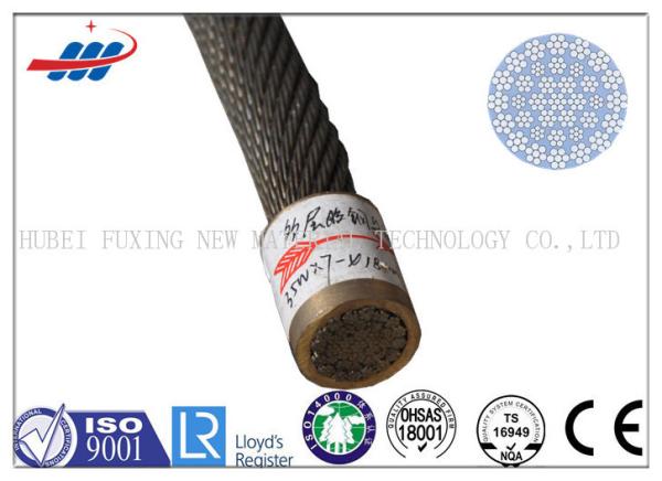 35Wx7 Crane Wire Rope 1570-1960MPA Tensile Strength , DIN / EN Standard