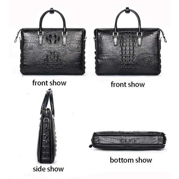 2019 new alligator leather man bag handbag crocodile leather business crossbody bag one-shoulder bag men's briefcase