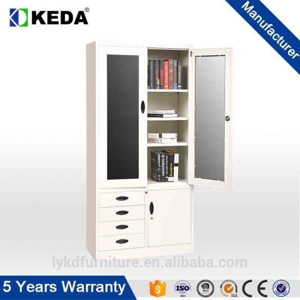 Glass Door 0.6mm 1850mm High Metal Filing Cupboard