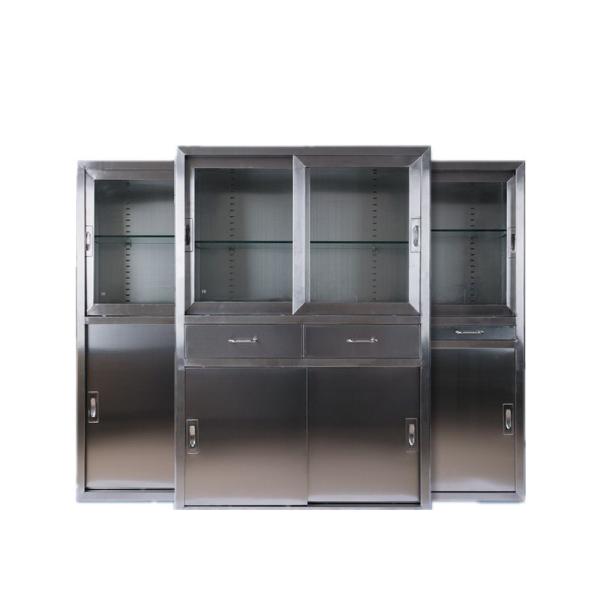 Clinic Stainless Steel Medical Instrument Case Medicine Drug Cabinet For Operating Room