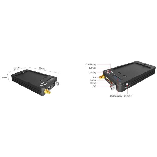 COFDM 2K QPSK RS232 UAV Video Transmitter For CCTV HD Camera