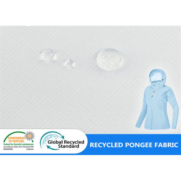 Winter Jacket Cloth 100% Recycled Ripstop PET Pongee Fabric