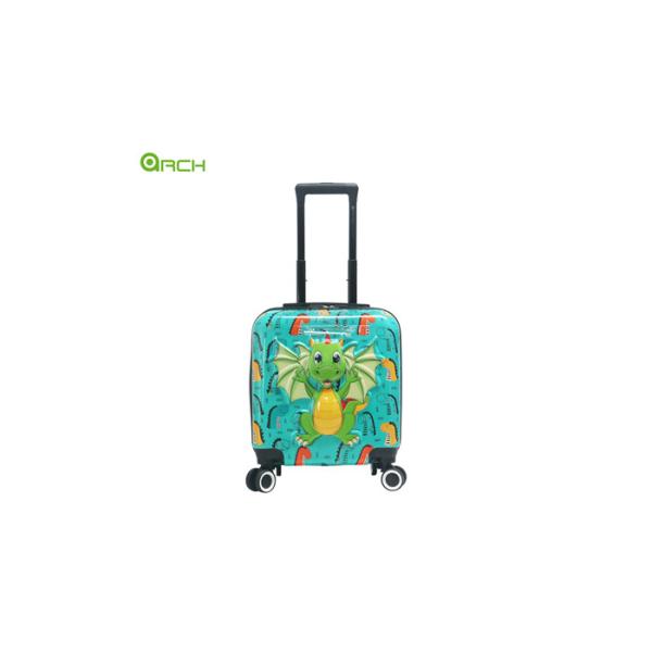 Manufacturer ABS+PC Hard Sided Luggage for Children with dragon style